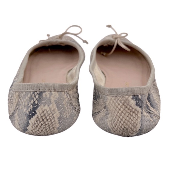 Canto de' Ricci Italy snake embossed genuine leather flat ballet shoes 39 8 - Picture 5 of 11